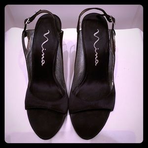 Nina formal satin heels.